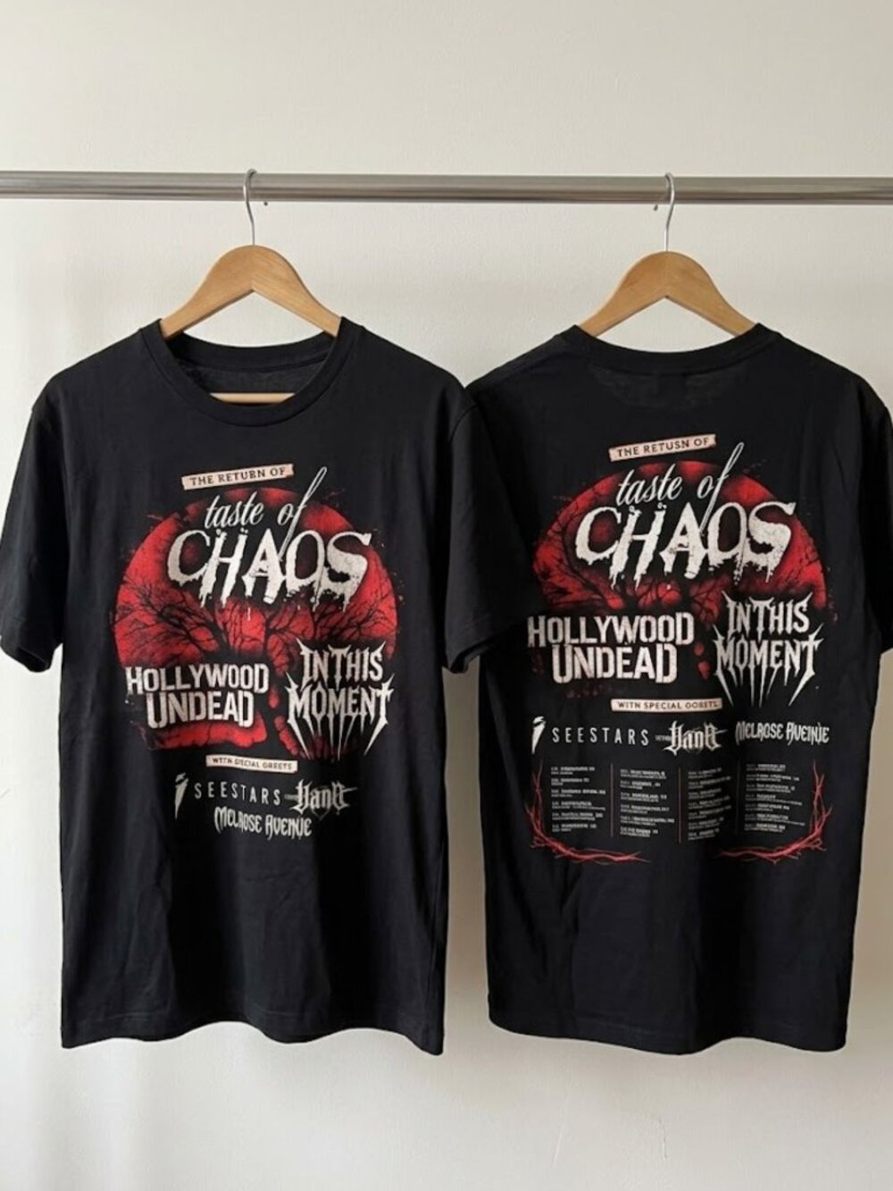 Taste Of Chaos The Return Tour 2026 North America T-Shirt Reprint